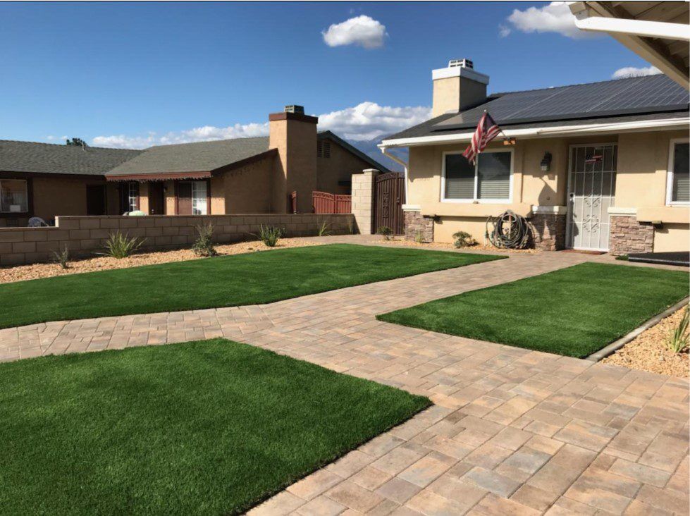 Riverside Artificial Grass & Pavers for Yards, Patios, Pool Decks & more.